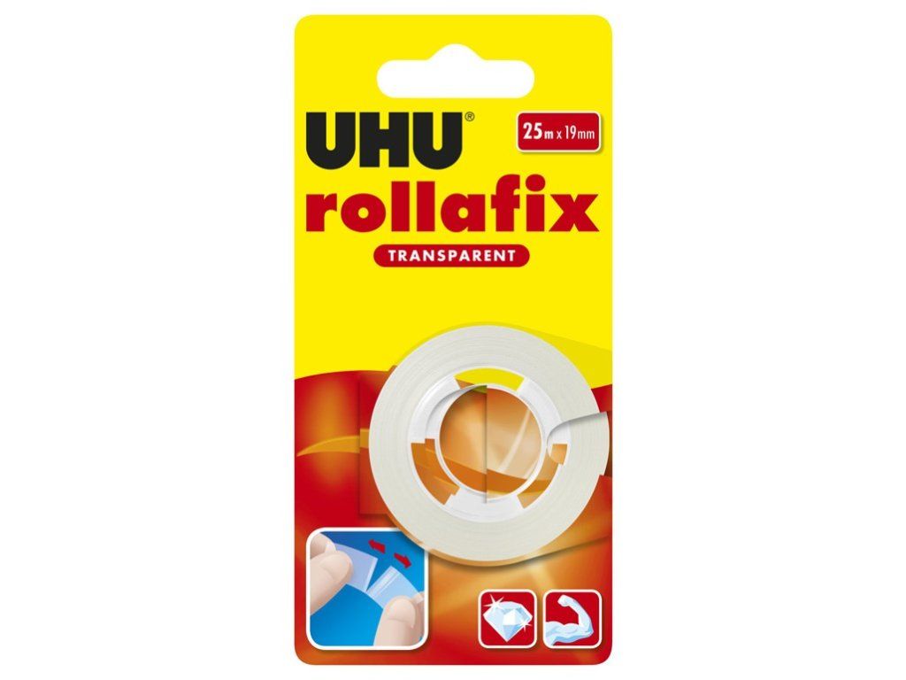 UHU lepicí páska Rollafix Transparent Refill Blister 25 m