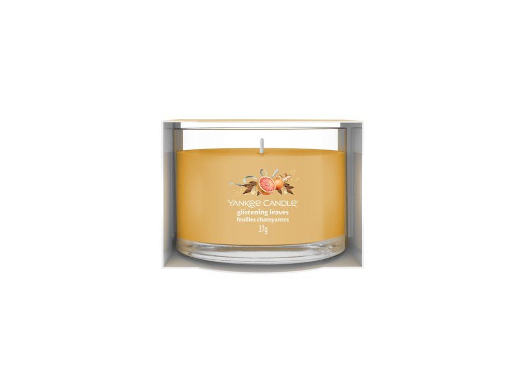 YANKEE CANDLE VOTIVNÍ SVÍČKA PLNĚNÁ VE SKLE GLISTENING LEAVES