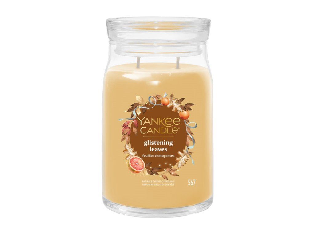 YANKEE CANDLE GLISTENING LEAVES SIGNATURE VELKÝ