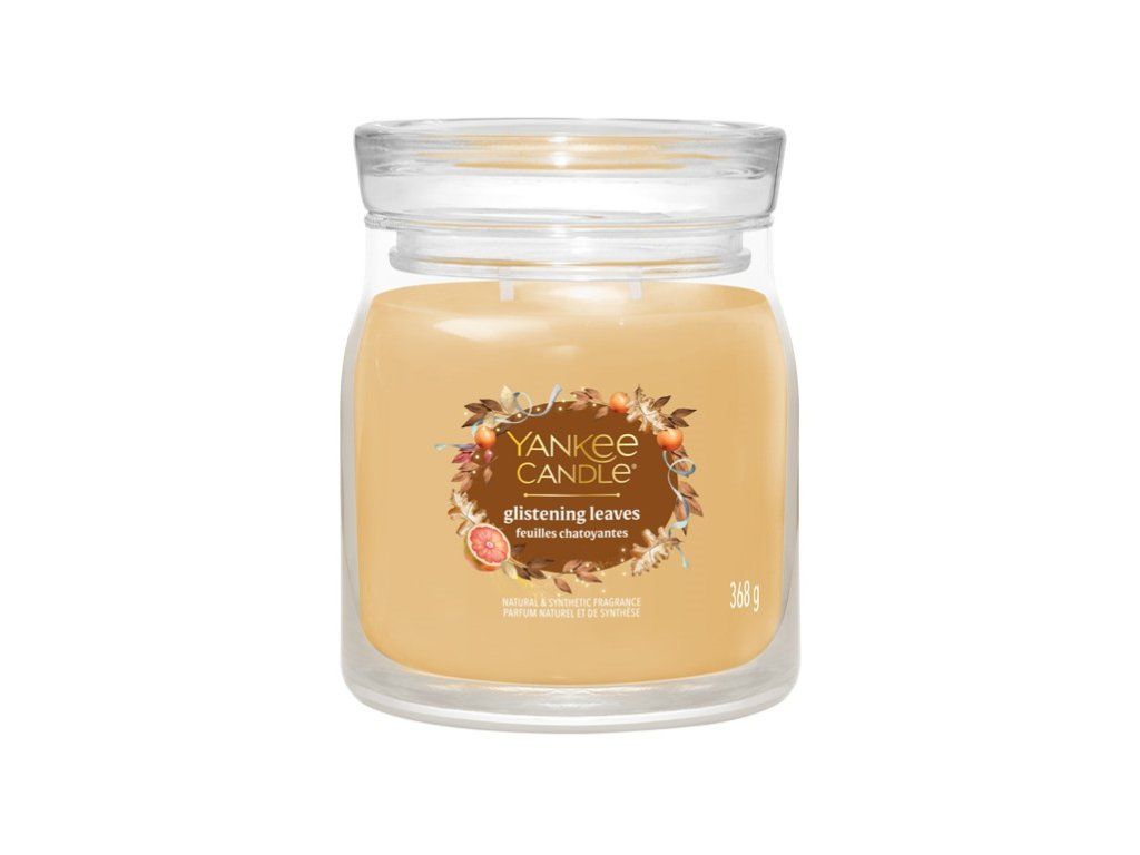 YANKEE CANDLE GLISTENING LEAVES SIGNATURE STŘEDNÍ
