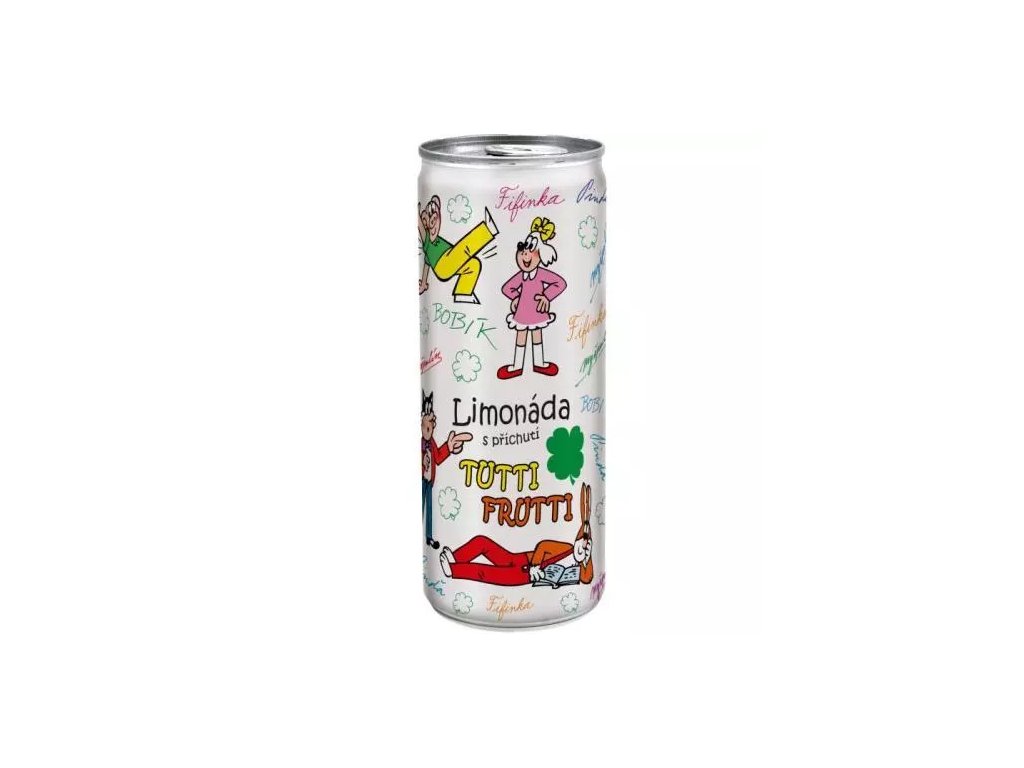 Čtyřlístek dětská limonáda tutti frutti plech 250ML