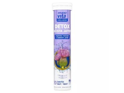 MaxiVita šumivé tablety Exclusie Detox očista jater 80g