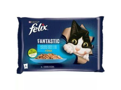 Felix kapsa (4x85g/sac) losos platýz