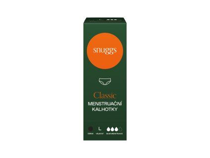 Snuggs kalhotky silná menstruace L černá