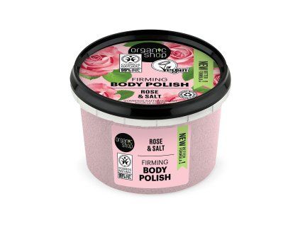 Organic Shop tělový peeling 250ml Růže