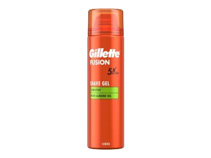 125604 gillete fusion gel 200ml sensitive