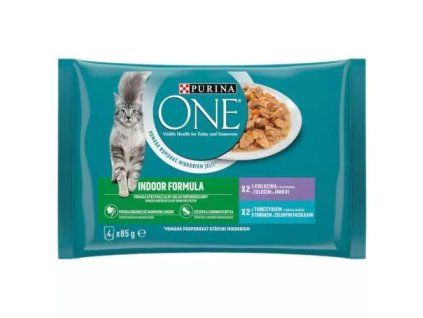 Purina ONE kapsa (4x85g/sac) indoor form