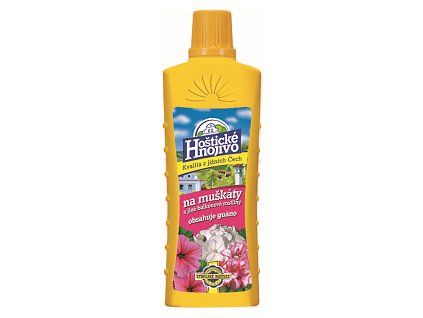 Hoštické hnojivo 500ml Muškáty s guánem