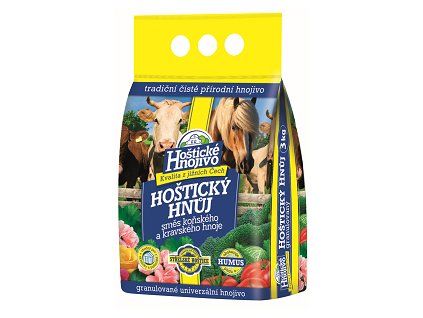 Hoštické hnojivo 3kg hnůj