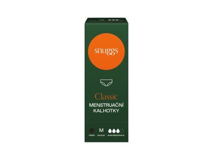Snuggs kalhotky silná menstruace M černá