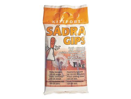 Kittfort sádra 1kg šedá stavební
