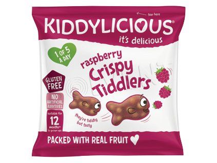 Kiddylicious rybičky křupavé 12g malino