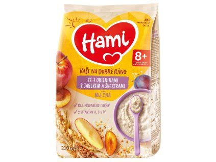 HAMI ml kaše 210g 7 obil jab a švest 8m+