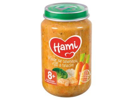 Hami menu 200g zel vývar s rýž a tel 8m+