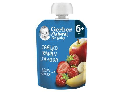 GERBER Natural kaps 90g jah ban jab 6m+