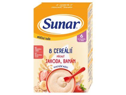 Sunar mléčná kaše 210g 8cer jah ban 6m+