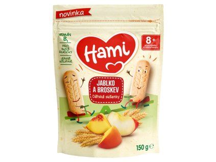 Hami sušenky 150g jablko-broskev 8m+