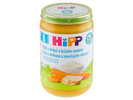 HiPP menu 220g rýže mrkev krůtí 7m+