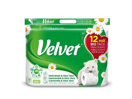 Velvet toal papír 3vr (12ks/fol) heřmán