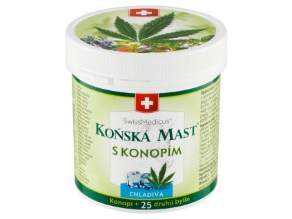 Swiss koňská mast 250ml konopí chladivá