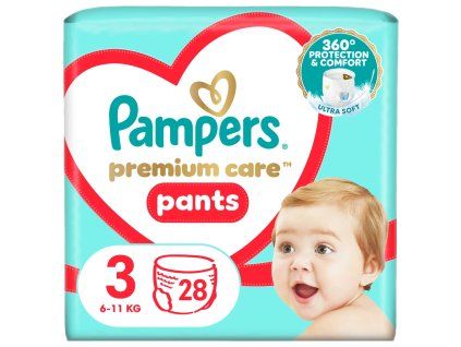 Pampers Prem. kalhot. plenky CP (28/fol)