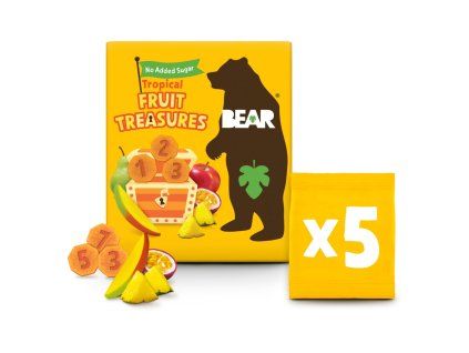 BEAR Fruit Treasures (5ks/kra) Tropical