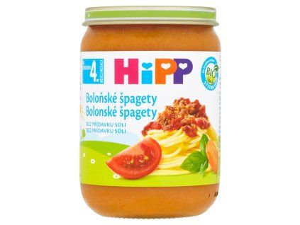 HiPP menu 190g bloňské špagety 4m+