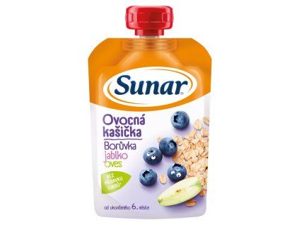 Sunar kašička 120g jablko a borůvka 6m+