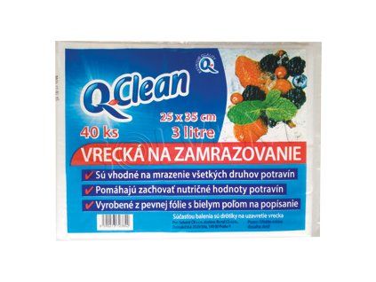 Q Clean zamraz sáčky25x35cm,3l(40ks/sac)