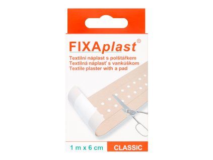 Fixaplast náplast 1mx6cm textil CLASSIC