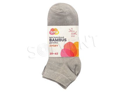 TETA bambus kotn pon (3páry/bal) 39-42
