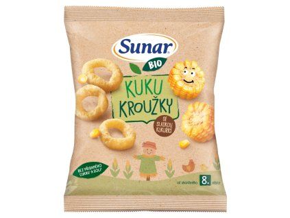 Sunar BIO křupky kroužky 20g Kuku