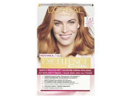Excellence creme 7.43 blond měděná zlatá