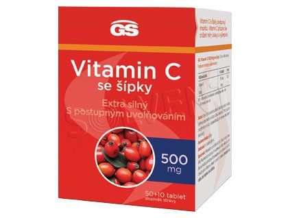 GS Vitamin C500 + šípky (50+10tbl/kra)