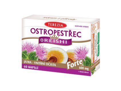 Ostropestřec + Reishi FORTE (60cps/kra)