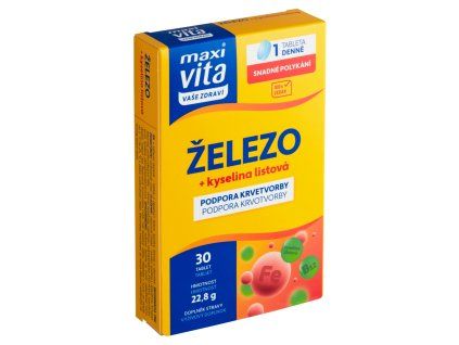 Maxi Vita Železo + kys listo (30tbl/kra)