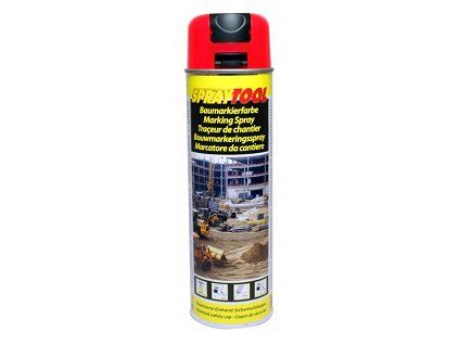 SprayTool značkovací 500ml neon červená