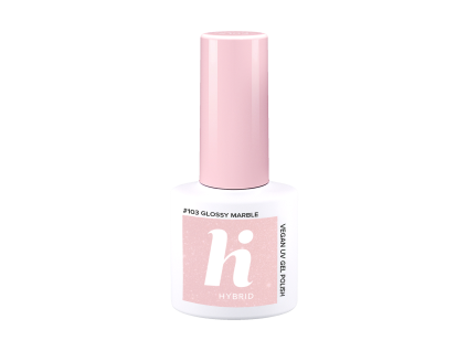 hi hybrid UV gel lak Glossy Marble 103