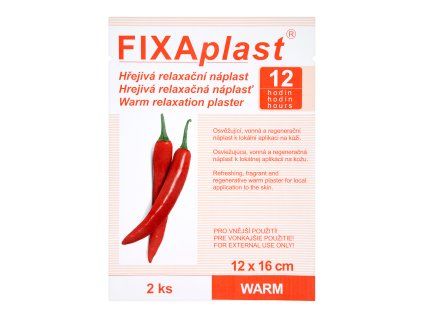 Fixaplast náplast(2ks/kra)12x16cm hřejiv