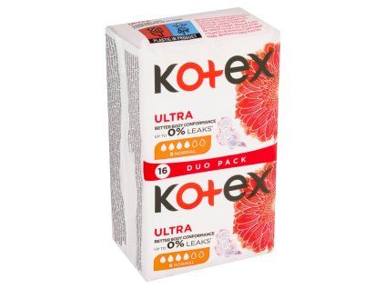 Kotex vložky (16ks/fol) DUO ultra normal