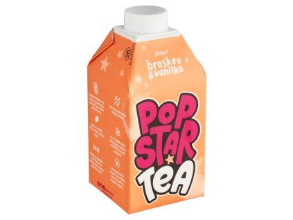 POPSTAR čaj 0,5l broskev/vanilka