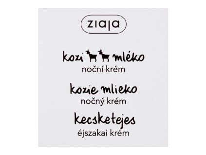 Ziaja noční krém 50ml Kozí mléko