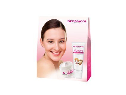 Dermacol dárkový balíček pro ženy Natural Beauty (mandlový krém 50ml + krém na ruce 100ml)