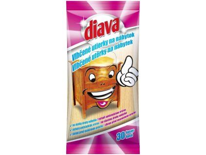 Diava vlhčené utěrky na nábytek 30ks