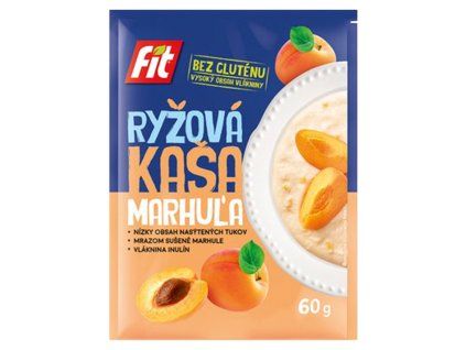FIT rýžová kaše meruňka 60g
