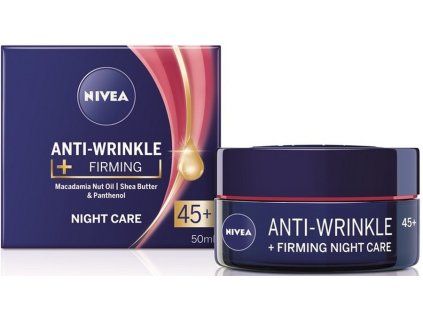 Nivea Anti Wrinkle Firming noční pleťový krém proti vráskám 50 ml