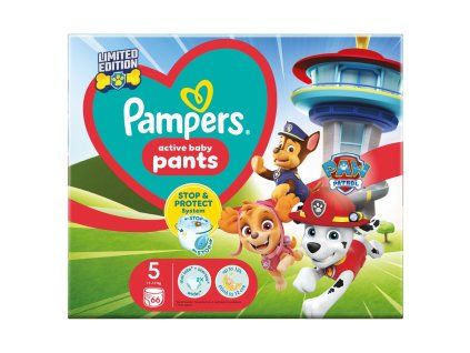 Pampers kalhotkové plenky Carry Pack Paw Patrol vel. 5 66ks