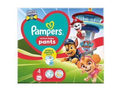 Pampers kalhotkové plenky Carry Pack Paw Patrol vel.4 72ks
