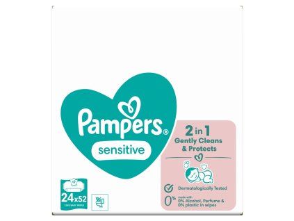 Pampers Sensitive dětské čisticí ubrousky 24 x 52ks