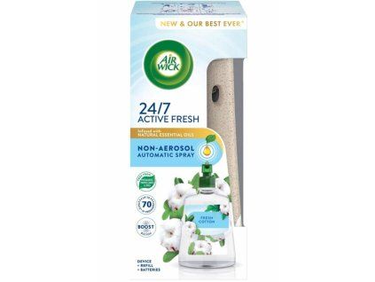 Air Wick Active Fresh difuzor + náplň 228ml Prádlo a bílá orchidej Ks